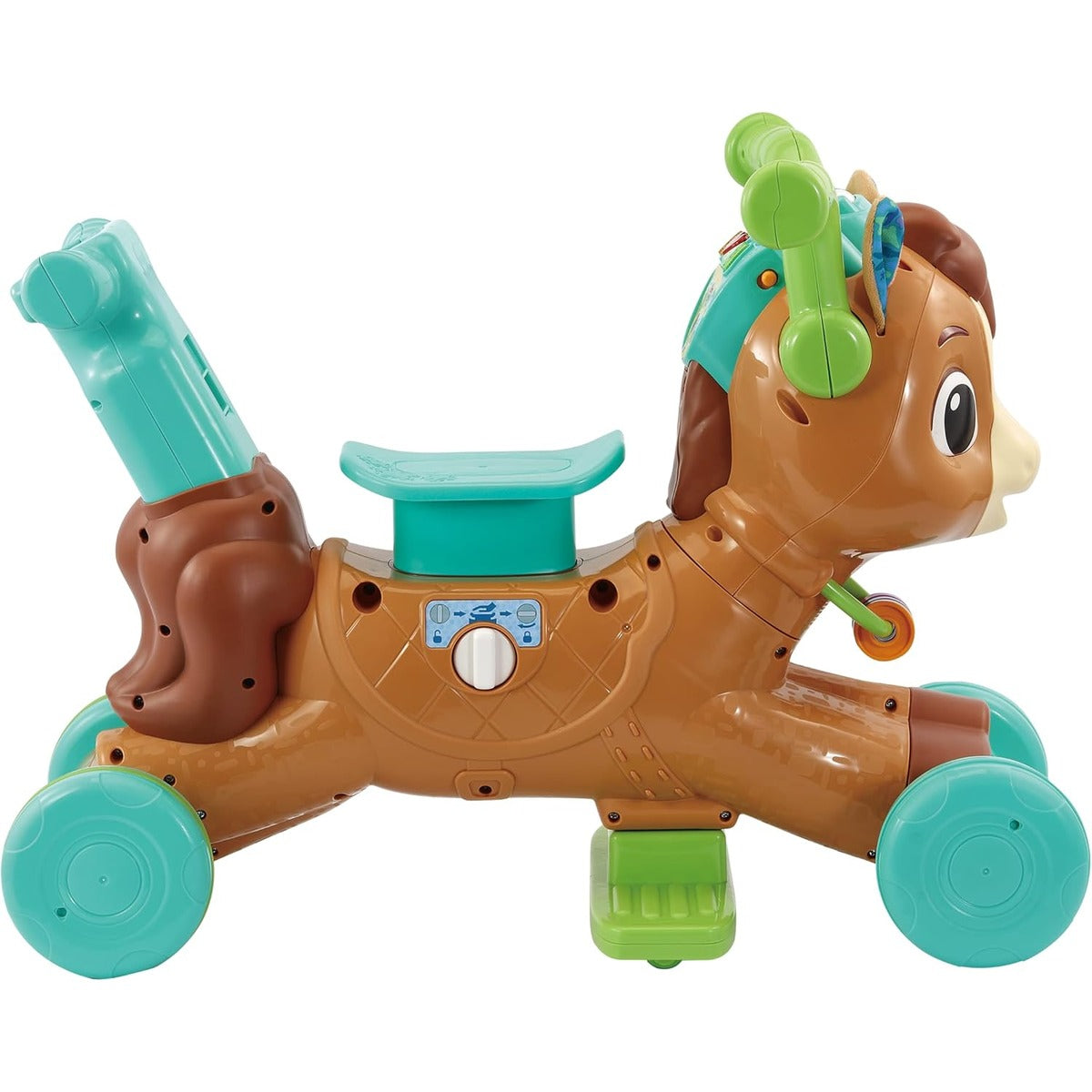 VTech 3-in-1 Bounce &amp; Go Pony | Interactive &amp; Educational Push, Ride &amp; Bounce Along Toy with Games | Suitable for Boys &amp; Girls 18-36 Months, English Version