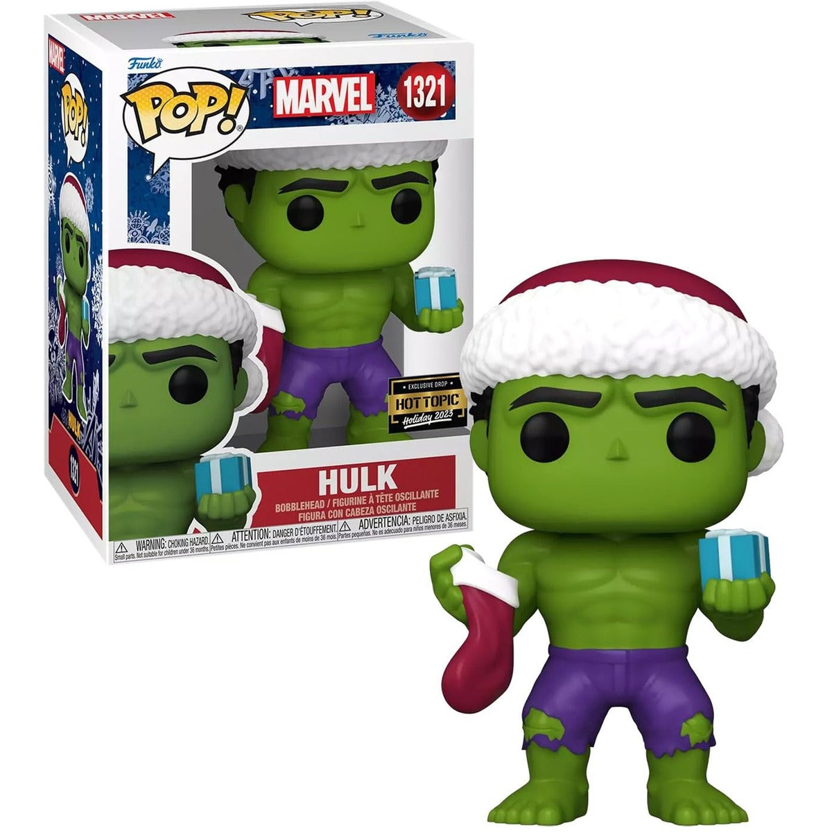 Funko Marvel Pop! Hulk with Gift Vinyl Bobble-Head Hot Topic Exclusive
