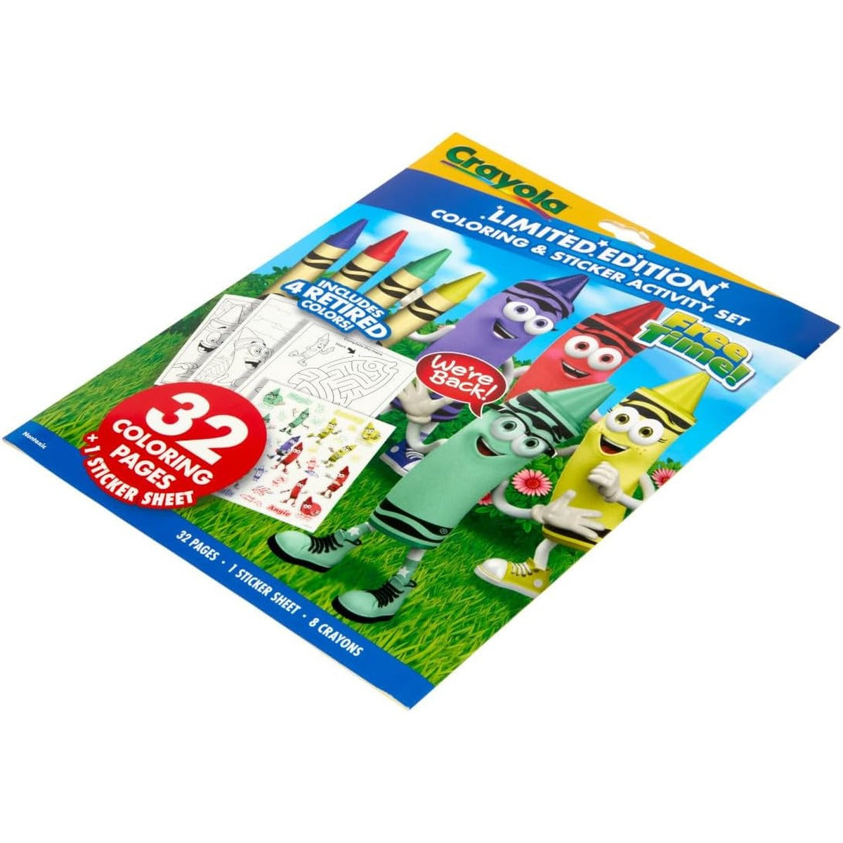 Crayola Retired Colors Coloring & Activity Set, Retired Crayons & Stickers