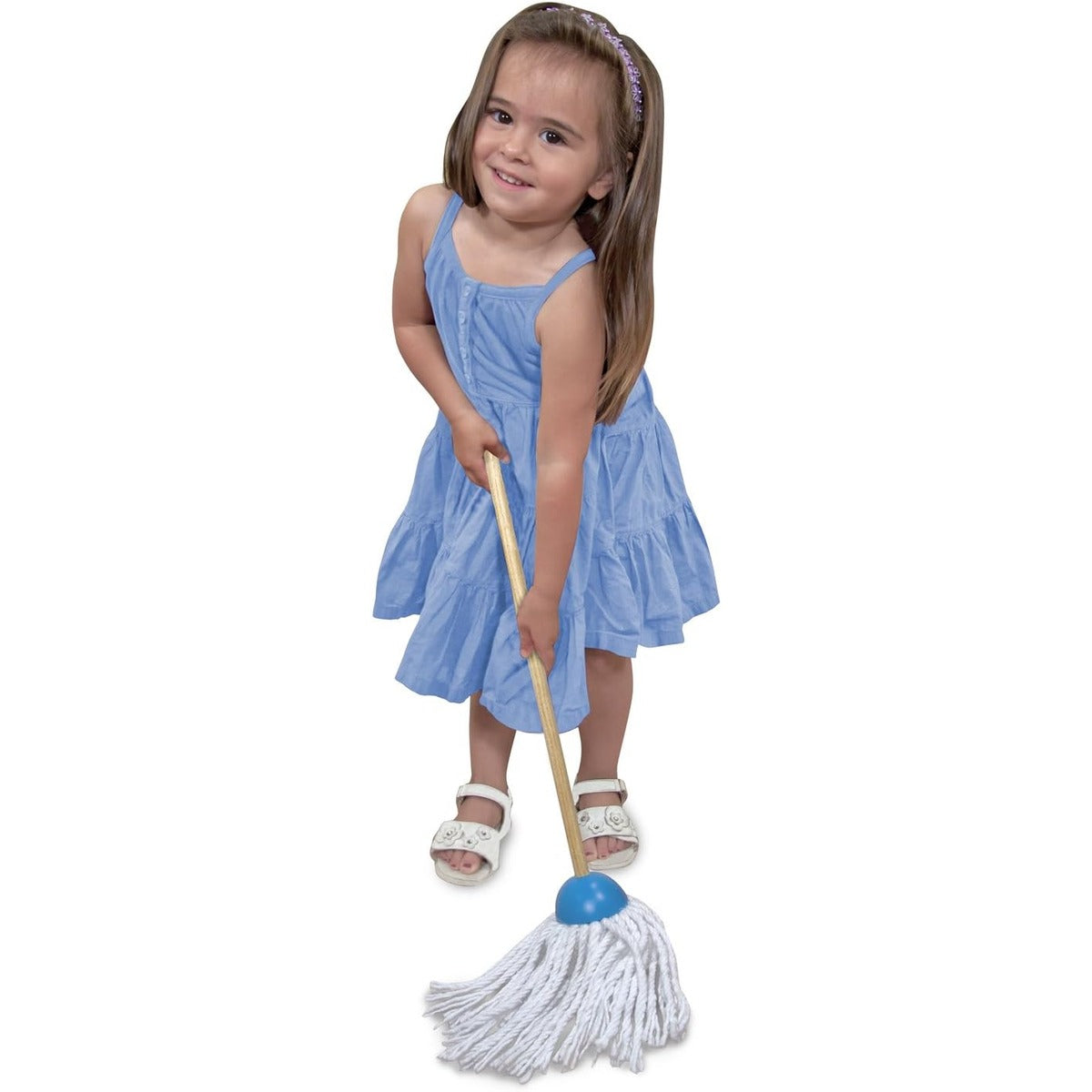 Melissa & Doug Dust! Sweep! Mop! 6-Piece Pretend Play Set