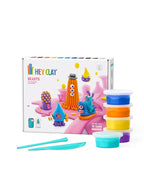 HEY CLAY Monsters Set-Colourful Modeling Kids-Air Dry Clay Kit 15 Cans And Sculpting Tools