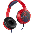 Volkano Marvel Spiderman Aux Headphone with Stickers Padded & Swivel Earcups 3.5mm Jack for Kids