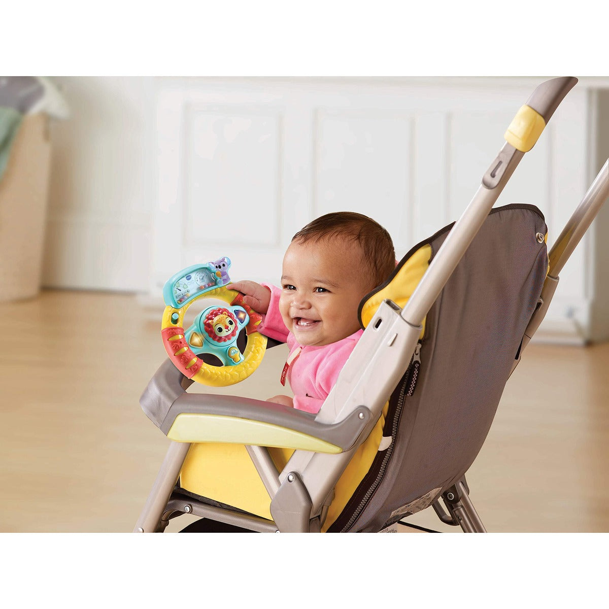VTech Baby Roar & Explore Wheel, Interactive Baby Toy with Phrases
