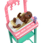 Barbie Baby Doctor Playset with Blonde Fashion Doll Wearing Pink Scrubs, Baby Doll, Furniture & Accessories Multicolor