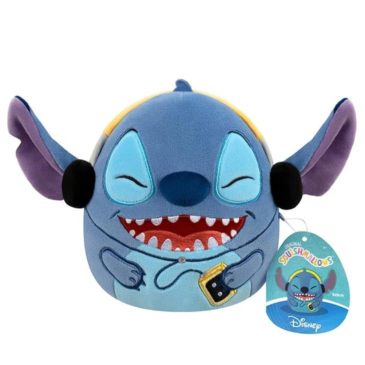 Squishmallows 7" Disney Stitch with Headphones