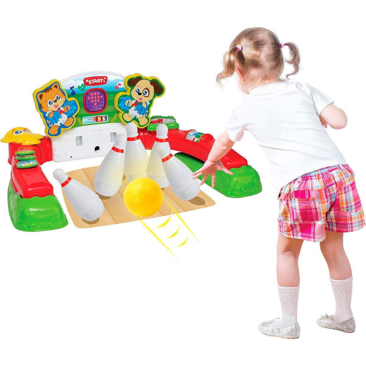 Winfun: 4-in-1 Sports Center - 4 Modes: Soccer, Basketball, Bowling, &amp; Golf, LED Screen, Transforming Interactive Toy, Toddlers &amp; Kids Ages 18mo+