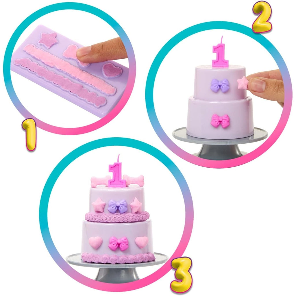 Barbie Party Unboxed Doll & Accessories, Pet Birthday Series Birthday Bows Set with 10 Surprises Including Color Change & Cak