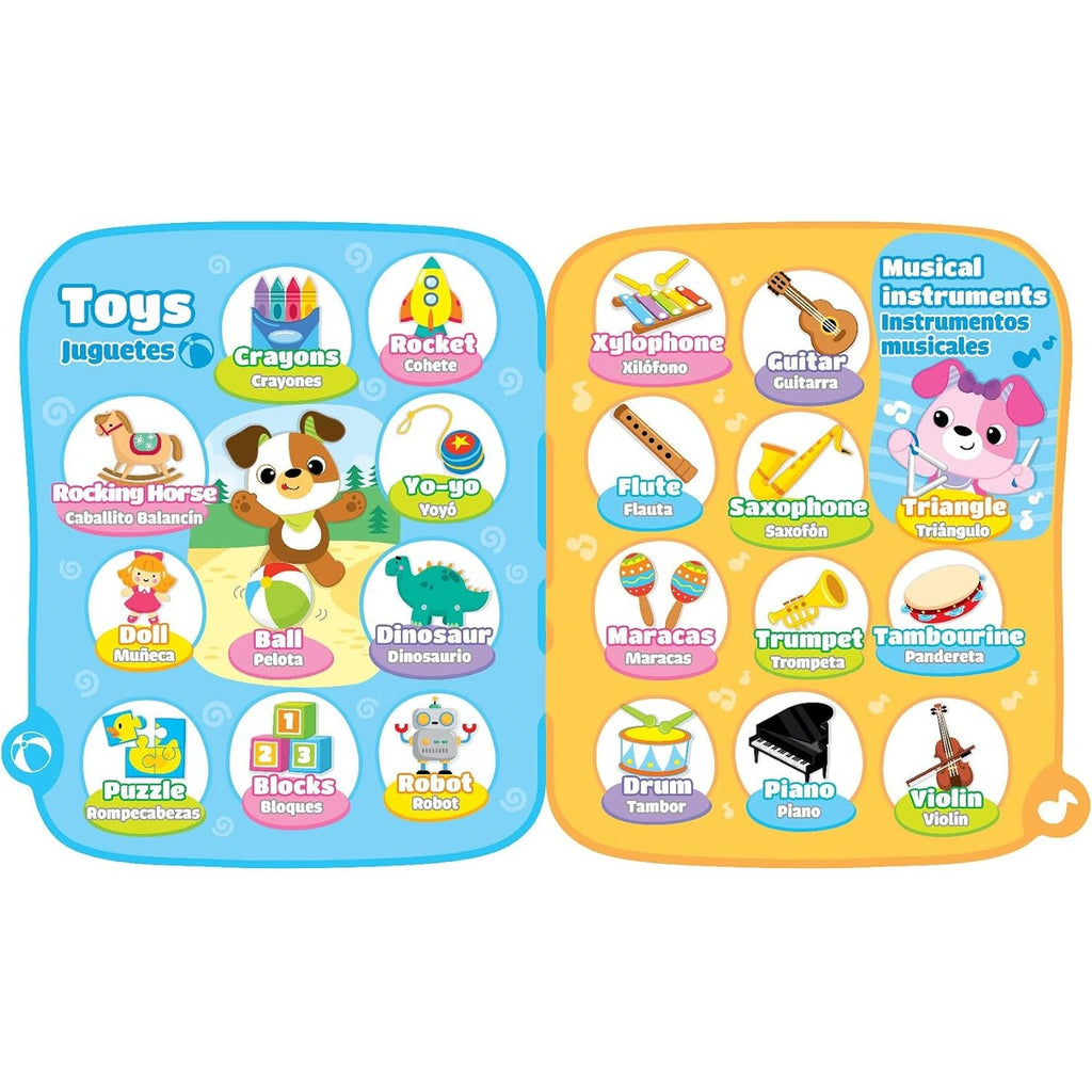 110 Bilingual Learning Book - First Words 12M+