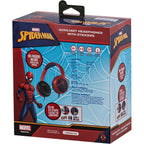 Volkano Marvel Spiderman Aux Headphone with Stickers Padded & Swivel Earcups 3.5mm Jack for Kids