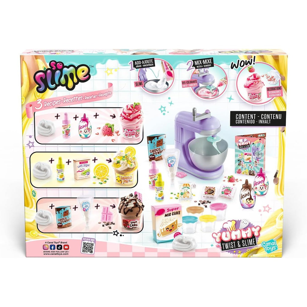 Canal Toys So Slime - Yummy Twist & Slime Mixer Set - DIY Slime with Dyes, Decoration & Recipe Instructions - From 6 Years - 