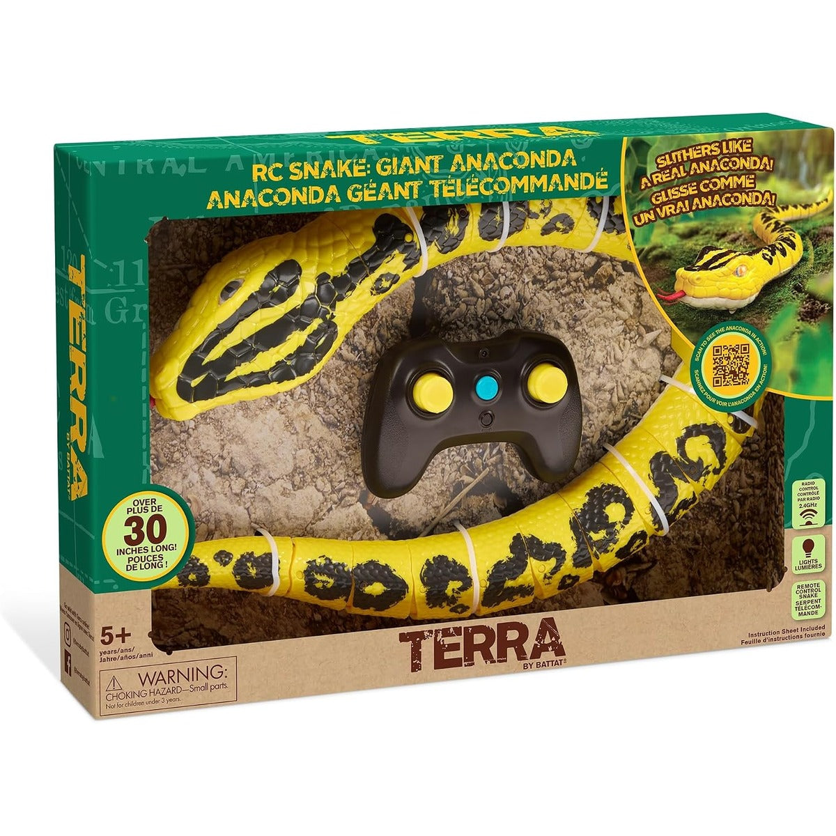 Terra Terra RC Snake - Yellow Anaconda toy