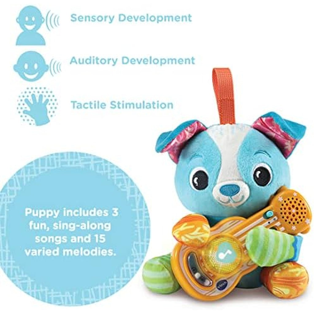 VTech Baby Puppy Sounds Guitar, Interactive Musical Toy, for Boys & Girls from 3, 6, 12, 24 + Months, English Version
