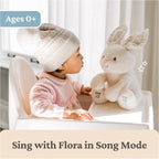 GUND Baby Flora The Bunny Animated Plush, Singing Stuffed Animal Toy for Ages 0 and Up, Cream, 12" (Styles May Vary)