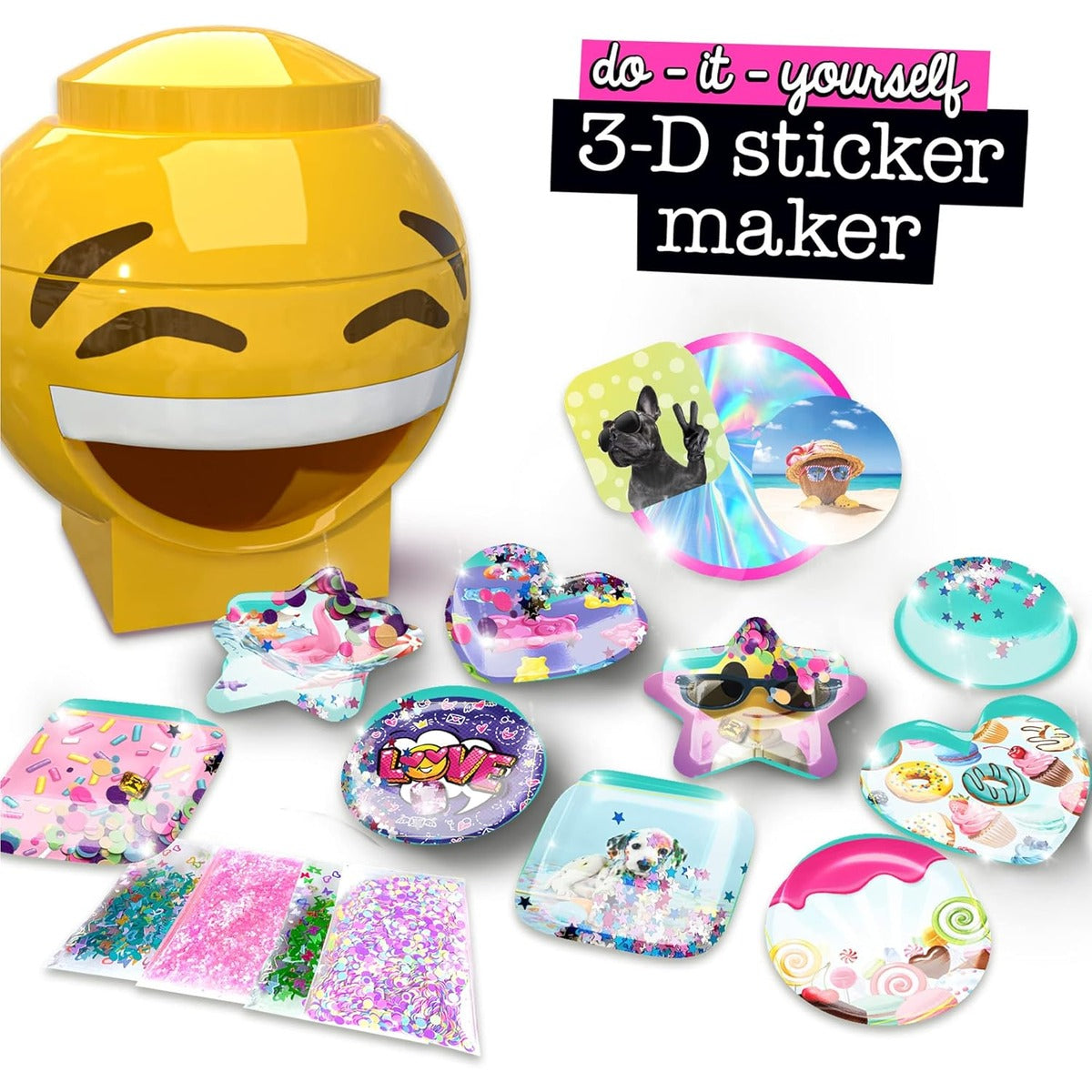 ACTIVITY KINGS ILY DIY 3D Sticker Maker – Arts & Crafts Kit for Kids Ages 6+ | Makes 30 Custom Stickers Fun & Creative Toy Gi