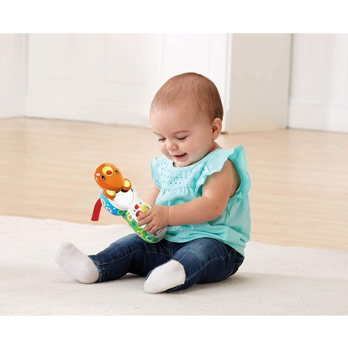 VTech Peek and Play Phone, Kids Mobile Phone Toy, Educational Toy for Sensory Play, Gift for Babies, Suitable for Girls and Boys Aged 3 Months +, Multicolour, Miulticolor