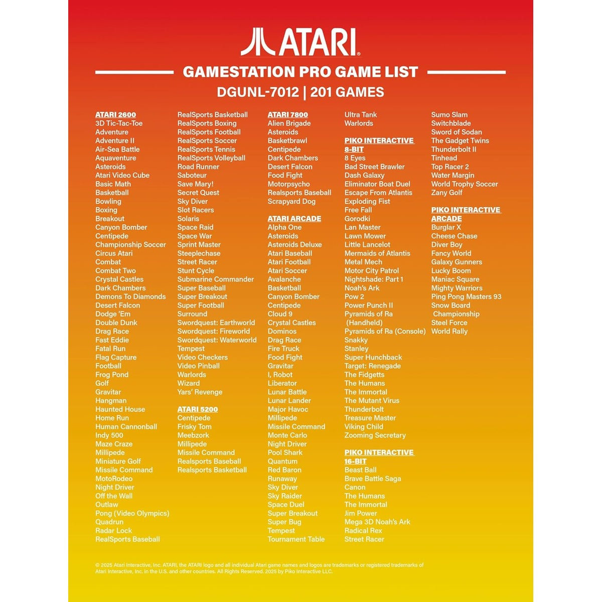 My Arcade Atari Game Station Pro: Retro Video Game Console with 200+ Games