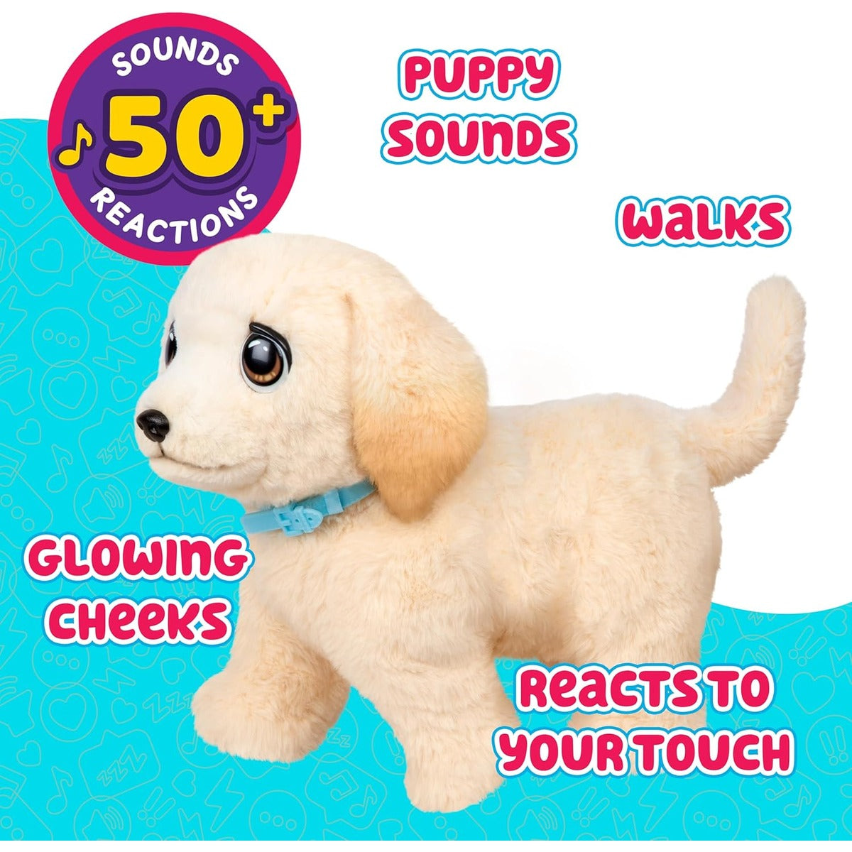 Little Live Pets Ouchies Cooper The Retriever Puppy, 50+ Sounds