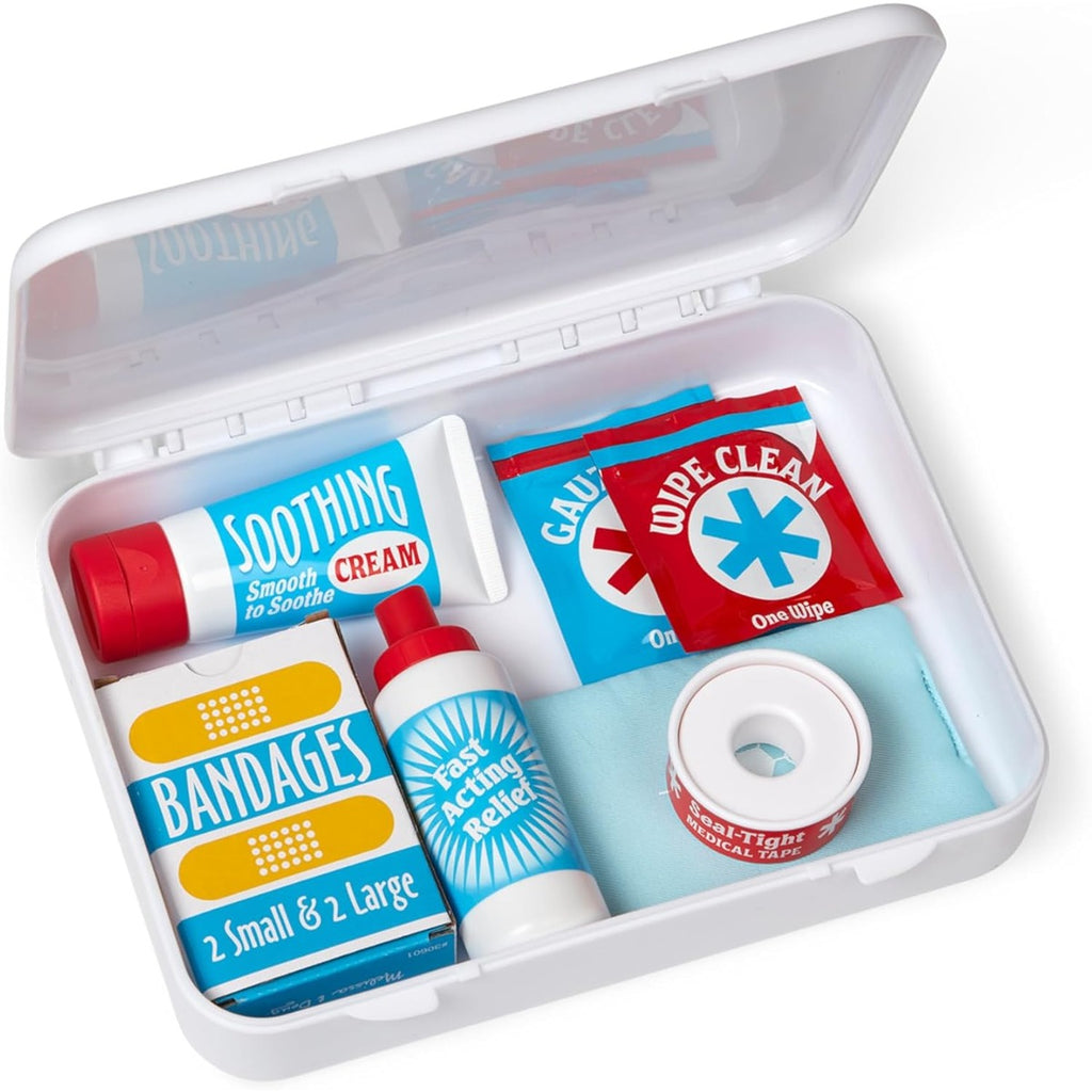 Melissa & Doug Get Well First Aid Kit Play Set – 25 Toy Pieces