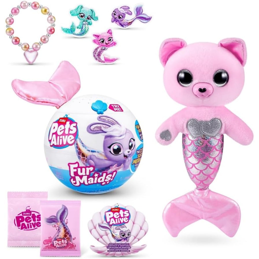 S001-PETS Alive-FURMAIDS-Series 1-Plush-Shrink WRAP,8PCS/CTN