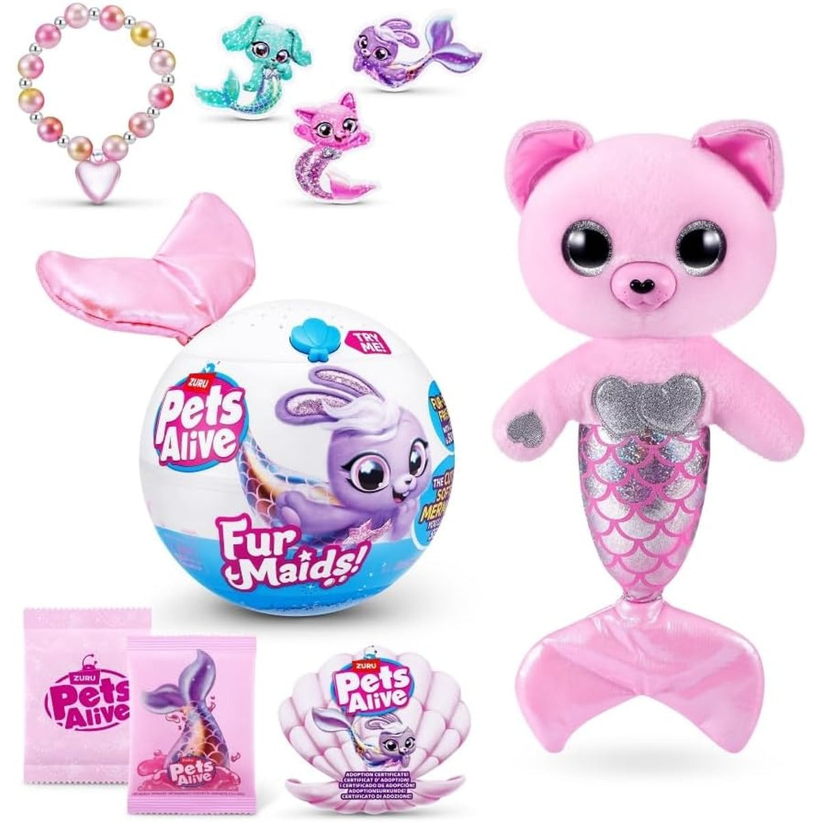 S001-PETS Alive-FURMAIDS-Series 1-Plush-Shrink WRAP,8PCS/CTN