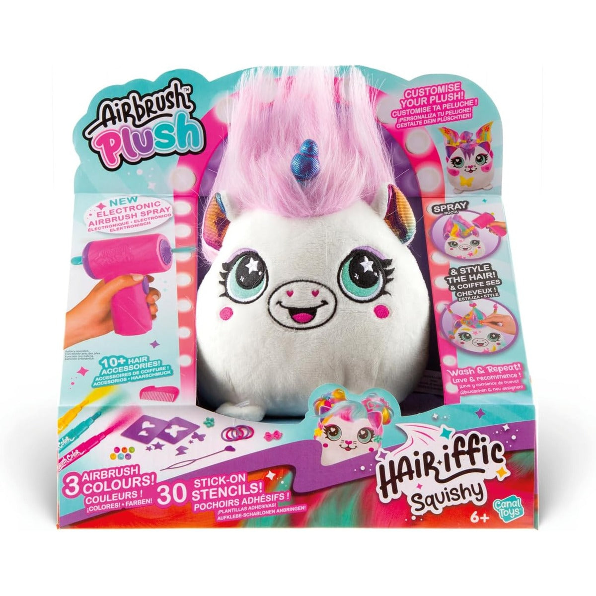 Canal Toys - Airbrush Plush Squishy AIR 040 - Creative Craft Set