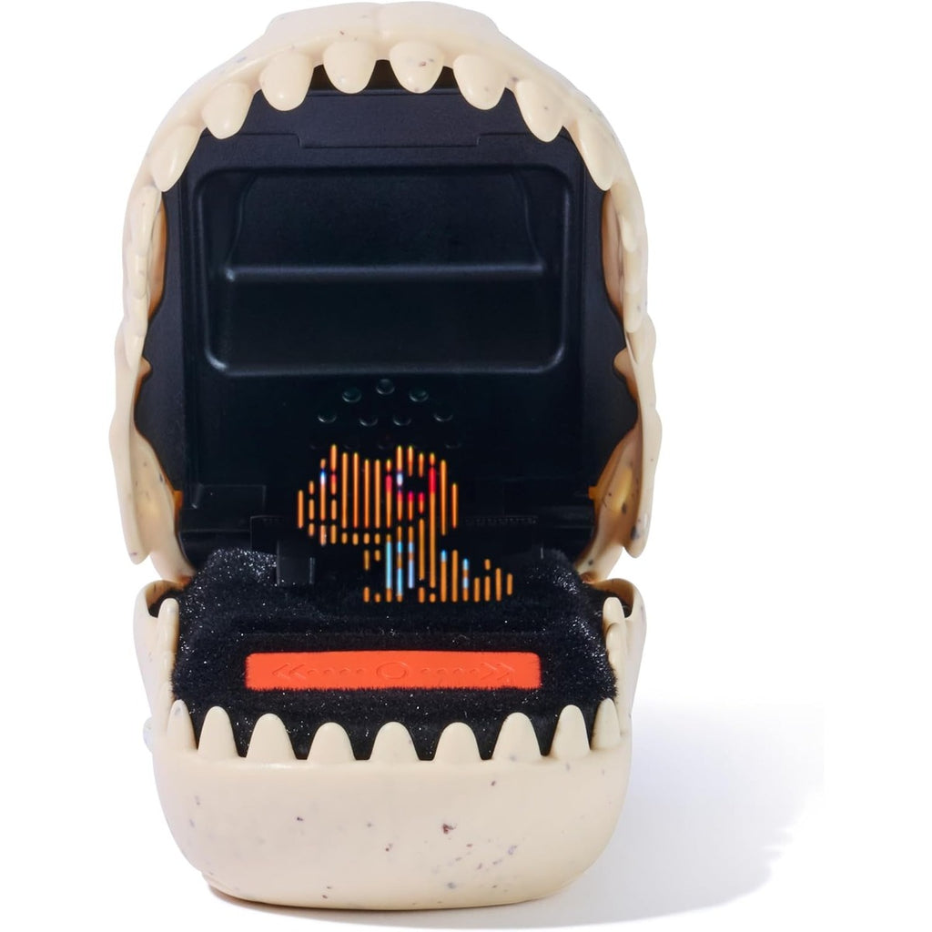 Bitzee Jurassic World T-Rex Skull Interactive Toy with 25 Virtual Dinosaurs that React to Movement and Battle Mode, Collectab