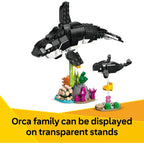 LEGO Creator 3 in 1 Wild Animals Panda Family - Building Toy Kit for Kids with 3 Building Options, Panda, Penguin, or Orca - 8 Year Old Girl &amp; Boy Birthday Gifts - 31165