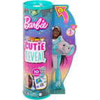 Barbie Cutie Reveal Fashion Doll, Jungle Series Elephant Plush Costume, 10 Surprises Including Mini Pet & Color Change