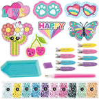 Canal Toys Style 4 Ever - Diamond Art Hair Clips - Creative Kit for Children 6 Years + - 8 Hair Clips to Customise with Rhinestones, Pen and Wax - Fashion and Craft Gift Idea - OFG334