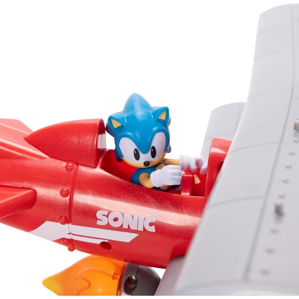 Sonic The Hedgehog Tornado Biplane Playset with 2.5" Sonic Action Figure