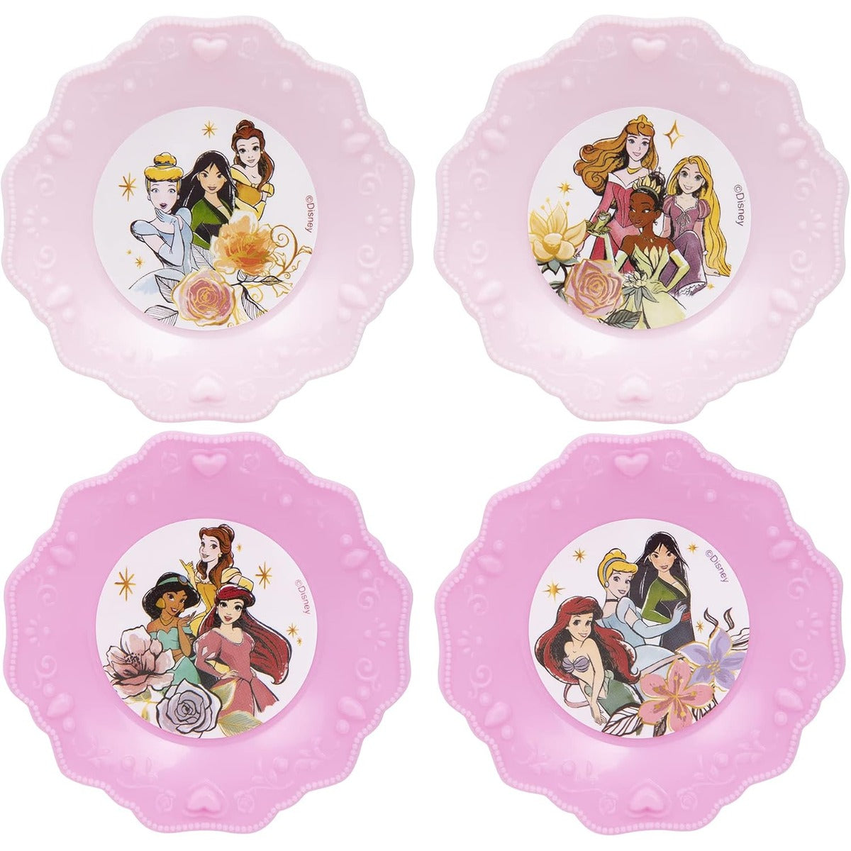 Disney Princess Dinnerware Set 26 Piece, Multicolor