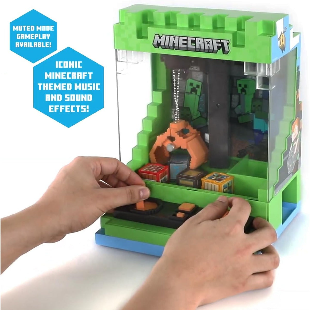 Merchant Ambassador x Minecraft Arcade Claw Crane Overworld Desktop Game Machine