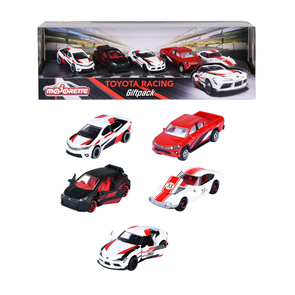 Majorette Toyota Racing Toy Cars (Gift Set of 5 Cars)