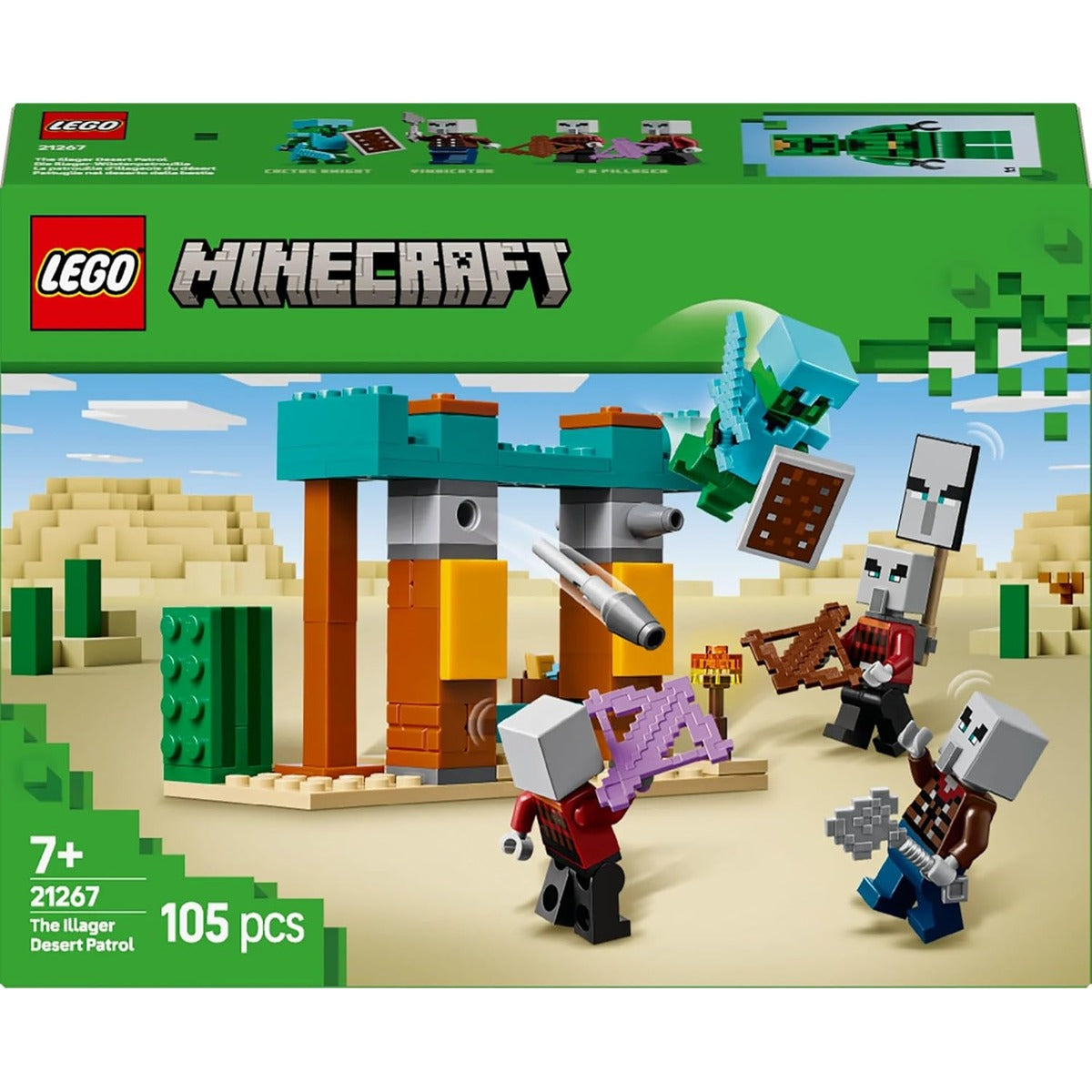 LEGO Minecraft 21267 Evil Villagers Desert Patrol Toy Toy Birthday