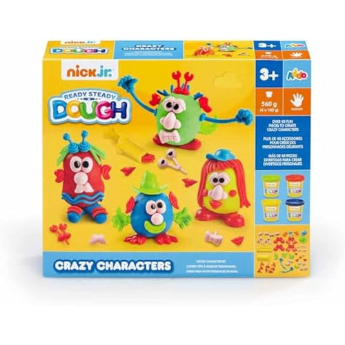 ADDO NICK JR - CRAZY CHARACTERS PLAYSET, PLAY DOUGH, CLAY TOYS, MOULDING ARTS & CRAFT, SCHOOL SUPPLY, TOYS FOR KIDS