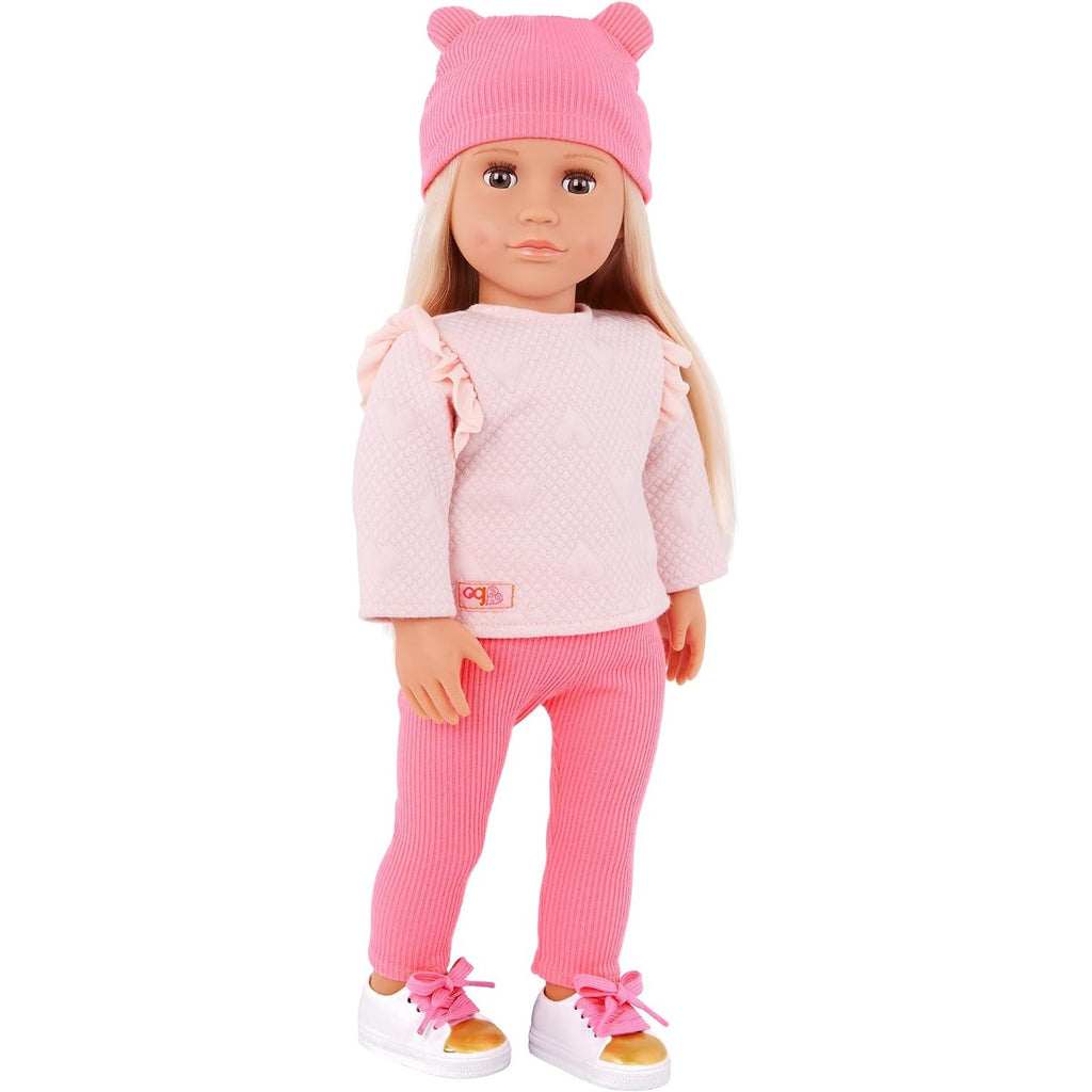 Our Generation Joyce Doll with Sweatsuit and Beanie Hat, Multicolor