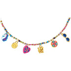 Shimmer 'N Sparkle Bead Mania Friendship Studio, DIY Bracelet Making Kit with Storage Bag, Beads, Charms, Elastic Cord