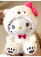 Hello Kitty Plush Toy, 23cm Kawaii Black Gold Plush Toy, Cartoon Hello Kitty Plush Toy