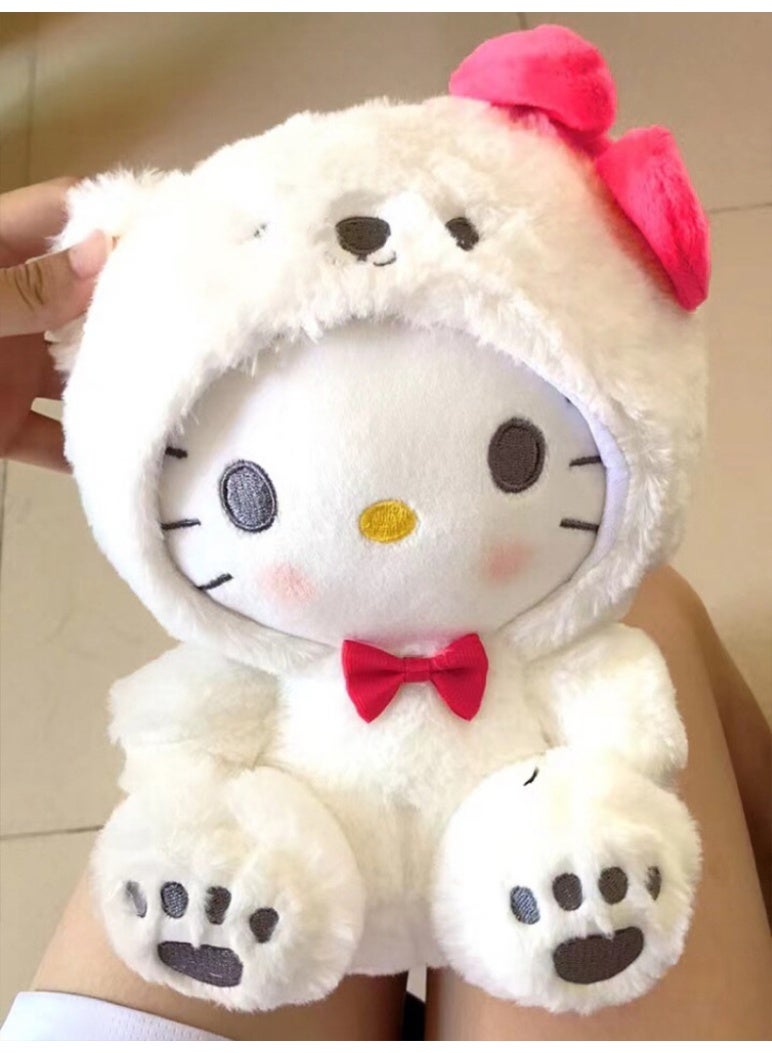 Hello Kitty Plush Toy, 23cm Kawaii Black Gold Plush Toy, Cartoon Hello Kitty Plush Toy