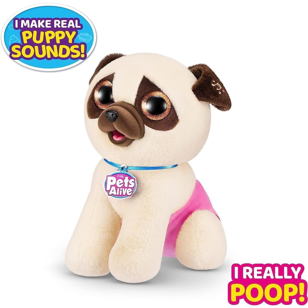 S001-Pets Alive-Pooping Puppies- Series 1 Interactive Plush, Bulk