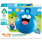 Early Learning Centre Sit and Bounce, Bouncing Fun, Timeless Classic, Comes with a Front Handle, Ideal for Active Play, Inflatable Ball, Improve Balancing Skills, 3 Years +