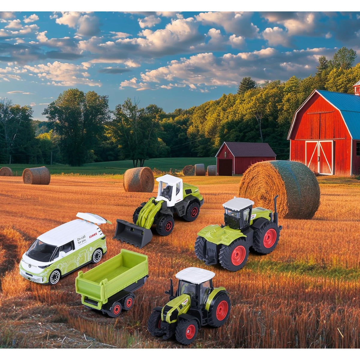 Majorette Claas Farm Car Set (5 Model Cars)