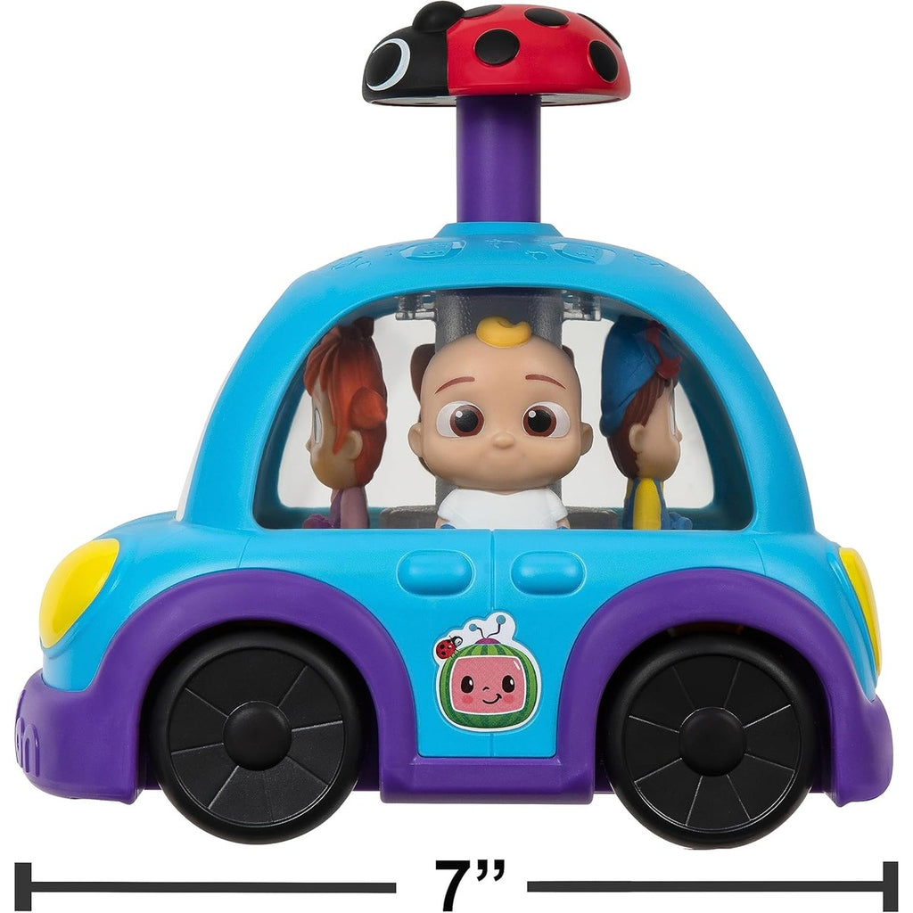 CoComelon Push 'N Sing - Coche familiar interactivo musical iluminado, personajes favoritos de los fanáticos y clips de canción, juguetes para niños pequeños y preescolares