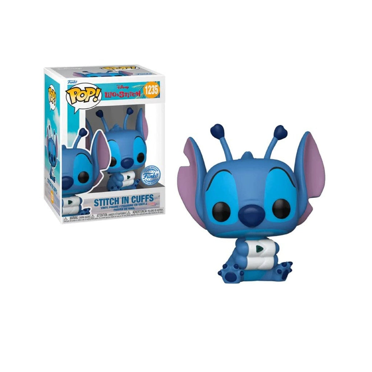 Funko Lilo & Stitch Pop! Disney Vinyl Stitch in Cuffs Figure 9cm