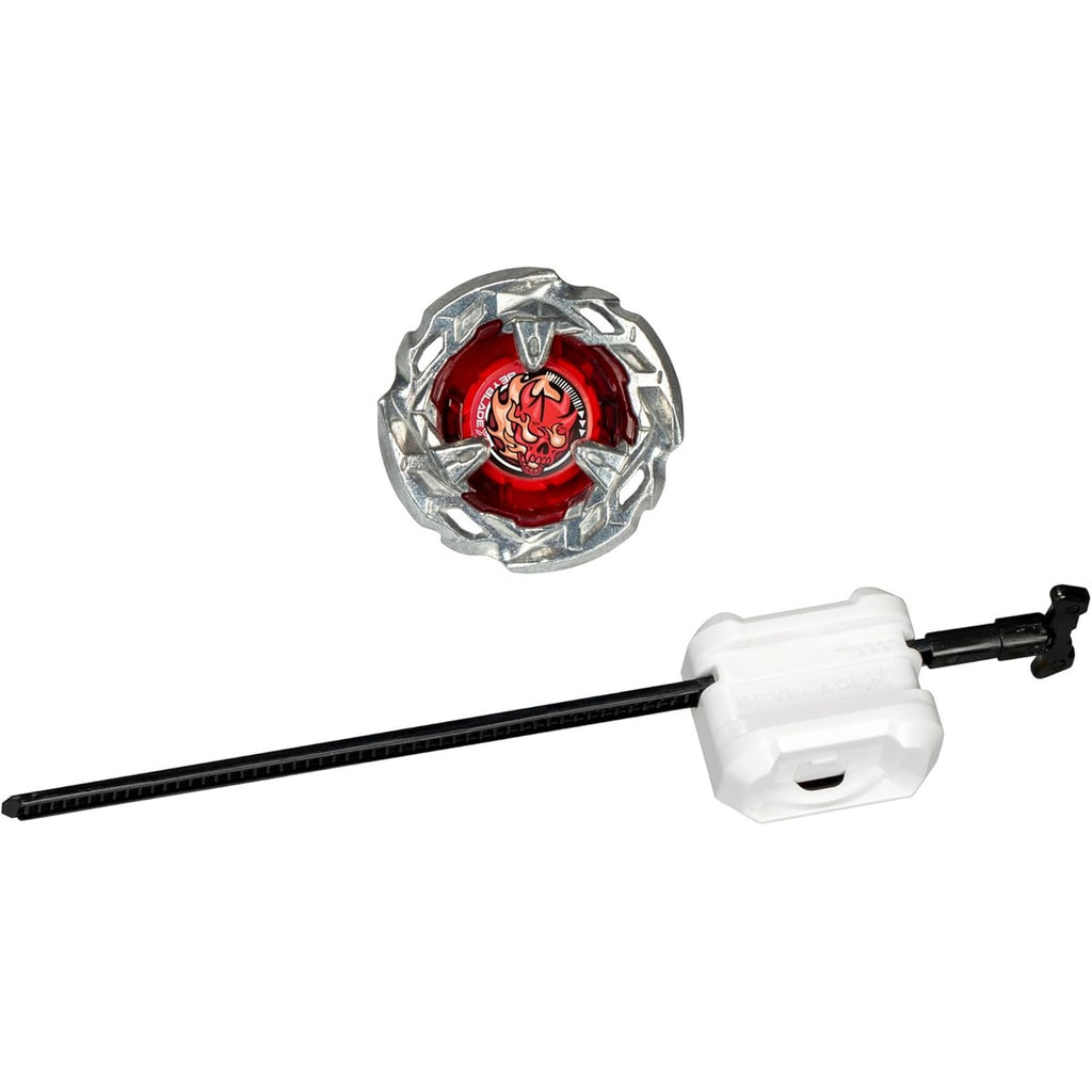 Beyblade X Scythe Incendio 4-60T Starter Pack Set with Balance Type Right-Spinning Top and Launcher; Battling Top Toys for 8 Year Old Boys and Girls