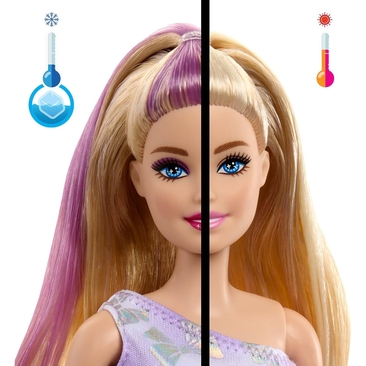 Barbie Party Unboxed Doll & Accessories, Pet Birthday Series Birthday Bows Set with 10 Surprises Including Color Change & Cak