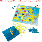 Mattel Games Scrabble Junior Kids Crossword Game with 2-Games-in-1