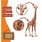 Schleich Wild Life Realistic Female Giraffe Animal Figurine - Authentic Detailed Wild Female Giraffe Toy for Boys and Girls Education Imagination and Play, Highly Durable Gift for Kids Ages 3+