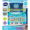 VTech Swipe & Learn Laptop, Educational Toy for Toddler with Phonics, Counting, Computer Skills, Encourages Language Development, Logical Thinking, Gift for Ages 18, 24 Months +, English Version