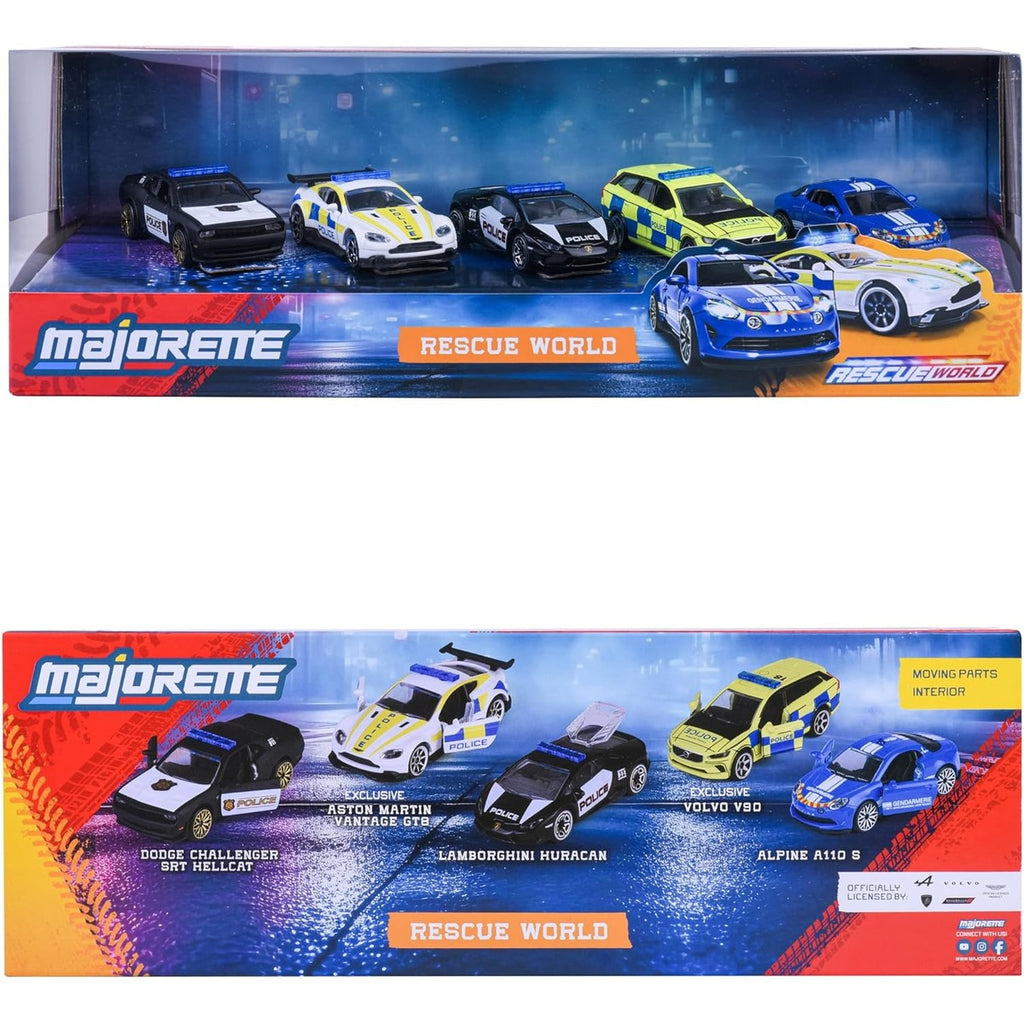 Majorette Rescue World gift set, 5 pieces